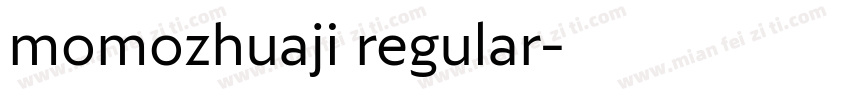 momozhuaji regular字体转换